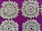 Crochet Medallions 20 Doilies Picots Wagon Wheel Craft Sew Repurpose Vintage Lot