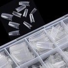 1000pcs Clear And Natural Acrylic Nail Tips 10 Size French Nail Tips For Acry   