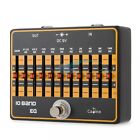 Caline Cp-24 10 Band Eq Electric Guitar Effect Pedal With Aluminum Alloy Casing 