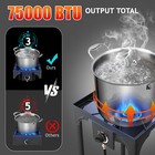 Portable Outdoor Stove Propane 1 Burner Cooking Gas Cooker Bbq Grill Camping Us