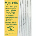 24 In  Vinyl Tree Guards - 240 Bulk Pack - Tree Trunk Protector For Line Trimmer