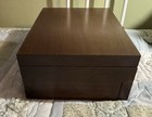 Reed   Barton Flatware Storage Chest Wooden Silverware Silverplate Box W  Drawer