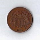 Usa 1864-1868 Two Cent Piece Coin 2c G   Vg Average Circulated - Random Date