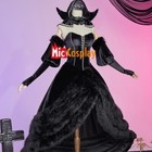 Marcille Donato Cosplay Costume Black Dress Set With Headscarf Sleeves And Ears