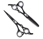 Professional Hairdressing Scissors Barber Salon Shears Set 6 5  With Free Razor