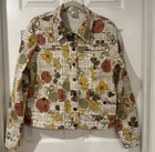 Susan Bristol Womans Vintage Floral Retro Hippie Like All Over Print Jacket Sz12