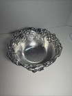 Vintage Arthur Court Grape Art Nouveau Style Round 5  Compote Aluminum