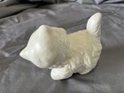 Vintage Ceramic Persian Cat Kitty Figurine Blue Eyes