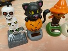 Halloween   Fall Solar Powered Dancing Toy Bobblehead Figures Lot D Of 6 Tested