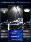 2 Pack 100w Led Garage Lights Deformable 10000lm Bulb Led Ceiling Workshop Lamp