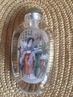Fine Chinese Inside Hand-painted Snuff Bottle Of Ladies In Garden Landscapes