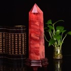 Large Natural Red Quartz Crystal Tower Huge Healing Wand Reiki Energy Home Decor