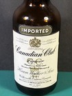 Vintage Canadian Club Whisky Bottle   1 10 Pint   Empty   With Tax Stamp