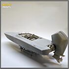 Tuff 25 Race Boat   Trailer Kit With Mercury   1 24 Scale Diorama Model 3d Boat