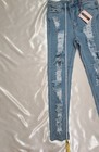 Womens High Waist Super Skinny Stretch Ripped Denim Jeans Blue Size 8 Fits 6