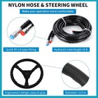 Hydraulic Outboard Steering Kit For Small-medium Boats With 26 Ft Hoses 40-100hp