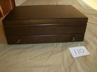 Reed Barton Style Flatware Silverware Holder Wood Storage Box Chest 1 Drawer 110