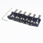 Bent Steel Saddles For Vintage Fender Stratocaster   Strat 2 3 16   6  - Black
