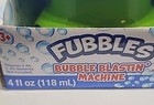 Little Kids Fubbles Bubble Blastin  Machine Blue green Ages 3  Outdoor Fun 