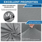 2026 New 3 Pieces Couch Covers For 2 Cushion Sofa Super Stretch Loveseat Slip   