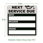 Oil Change Stickers  120pcs Static Cling Reminder For Vehicles