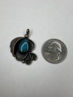 Vintage Navajo Native Turquoise Silver Pendant