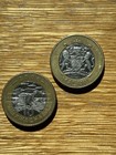 2 2006 Malawi Africa 10 Kwacha Coins Farmer Coat Of Arms Pictorial