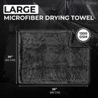 Large Microfiber Car Drying Towel Double Twist Cleaning Cloth 20x26   1300gsm