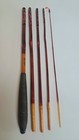 Vintage Japanese Edo Wazao Tanago Bamboo Fishing Rod Set Of 2