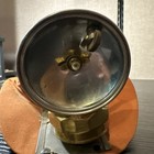 Antique Justrite Air-o-lite Carbide Mining Cap Lamp W  Orange Hat C 1910 Usa
