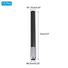 Pencil Extenders  5pcs Art Adjustable Metal Pencil Holder Lengthener  Black
