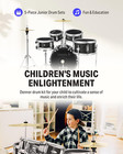 Kid Drum Sets- 5-piece For Beginners  14 Inch Full Size Complete Junior Drum Kit