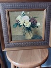 Framed Floral Carnations In A Vase By The Bombay Co 