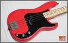     modified Fender Mij Limited International Color Precision Bass  Morocco Red    