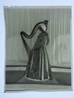Kf12-793 Beautiful Jazz Harpist Adele Girard 1949 Orig 4 x5  B w Film Negative