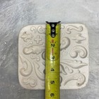 Vintage 1955 Pm-10 Ceramic Clay Press Mold Scroll Acanthus Fleur De Lis