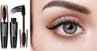 4d Silk Fiber Eyelash Mascara Extension Makeup Black Waterproof Eye Lashes Usa