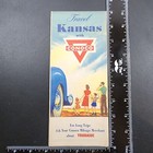 1940s Vintage Conoco Gas Folding Road Map Of Kansas State