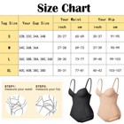 Women Tummy Control Backless Bodysuits Tops Body Shaper With Built-in Bra Corset