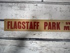 Vtg Flagstaff Park  switzerland Of America  Mauch Chunk Pa Rare Cardboard Sign