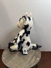 Jellycat Bashful Calf Plush Stuffed Animal Black White Spotted Cow- 12 Inch