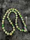 Genuine Ancient Roman Glass Mosaic Gabri Glass Bead Necklace With Rare Patterns