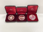 Lot Of 10 Uncirculated Canadian Silver Dollars 1973-1984 50  Silver Original Box