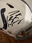 Peyton Manning Signed Colts Broncos Split Speed Authentic Helmet Fanatics Coa