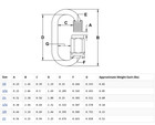 Carabiner Quick Link Strap Connector Steel Chain Repair Shackle D Shape