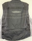 Harley Davidson Fxrg Black   Gray Vest Vented Reflective Nylon Size Xl