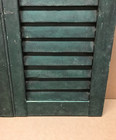 Antique Pair 13x22 House Window Wood Louvered Shutters Shabby Vtg Chic 843-26b