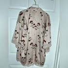 Free People Satin Pink Floral Kimono Coverup Sz M