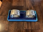 Birks Pair Of Sterling Silver Napkin Rings With Gift Box  Beautiful    