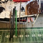 Vintage Atlantic Golf Bag And 10 Vintage Clubs With Accessories